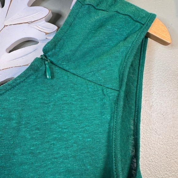 Kenneth Cole Green Tank Top Studs Zipper XL - Picture 3 of 5